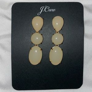 Ivory White dangly earring from JCrew